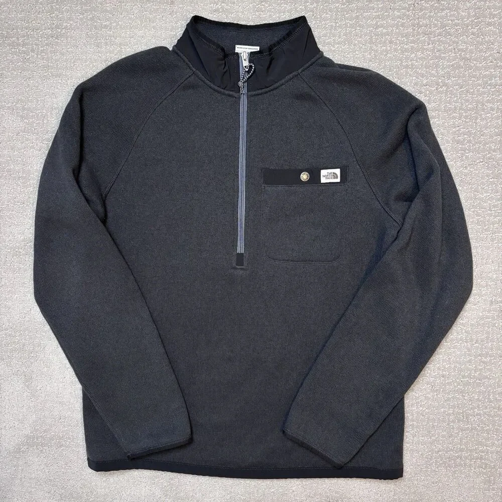 The North Face Gordon Lyons 1/4 Zip Pullover Fleece Jacket Men’s M Grey Gorpcore